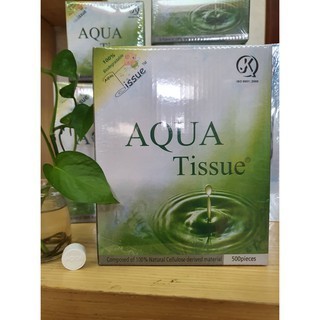 KHĂN NÉN VIÊN TRẦN - 500 KHĂN NÉN AQUA TISSUE MỸ