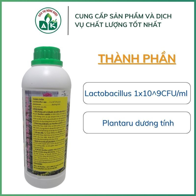 Thuốc Diệt Trừ Vi Khuẩn, Virus Và Nấm Gây Bệnh Hại Cho Cây Trồng Chất Lượng Cao Hiệu Qủa  An Toàn Bano Bacillus 1000ml
