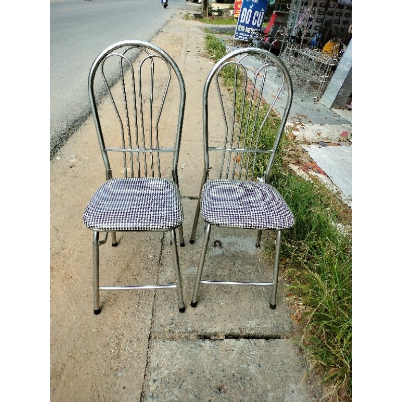 Ghế gấp inox công ty THẠCH HẢI siêu dày thanh lý. Ghế qua sử dụng còn như mới 98%