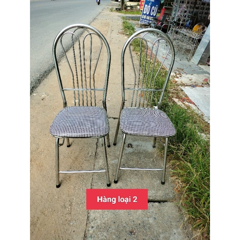 Ghế gấp inox công ty THẠCH HẢI siêu dày thanh lý. Ghế qua sử dụng còn như mới 98%