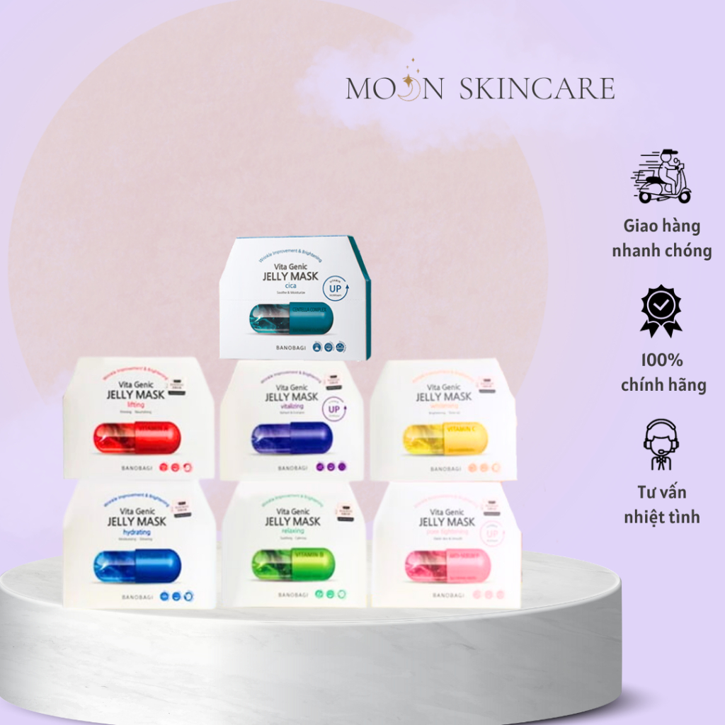 Mẫu Thường - Mặt Nạ Banobagi Vita Genic Jelly Mask Hàn Quốc Hộp 10 Miếng