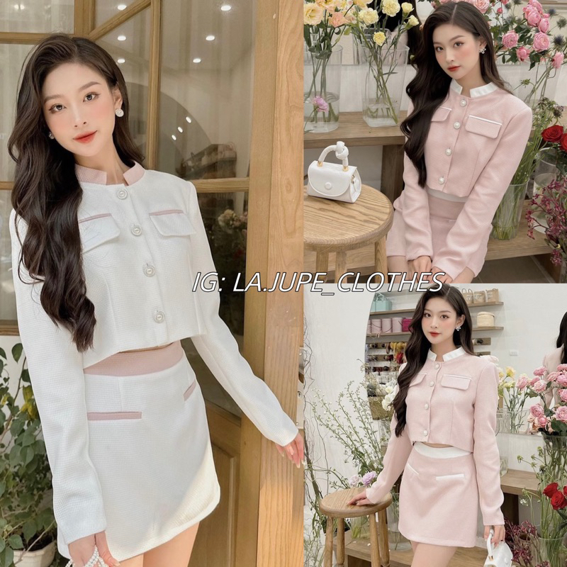 [Ảnh Thật / Sẵn] 🌿SET DẠ CAO CẤP *BOUJOU*