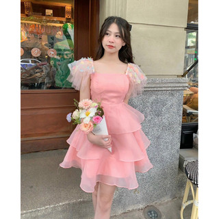[Ảnh Thật / Sẵn] 🫧ĐẦM TIỂU THƯ 3 TẦNG *CẦU VỒNG*