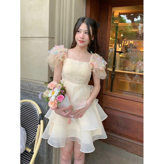 [Ảnh Thật / Sẵn] 🫧ĐẦM TIỂU THƯ 3 TẦNG *CẦU VỒNG*