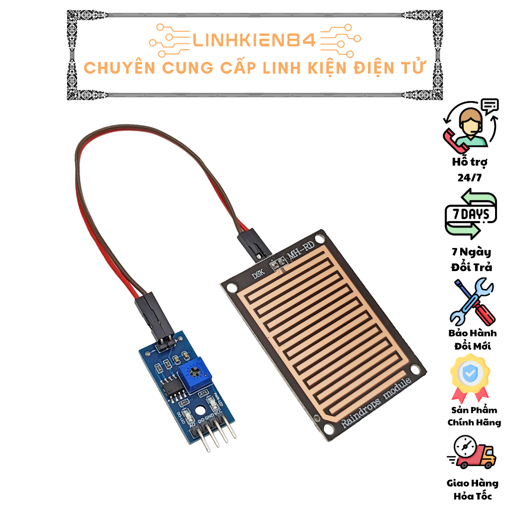 SP0016_Hỏa Tốc _Module Cảm Biến Mưa, Rain Sensor