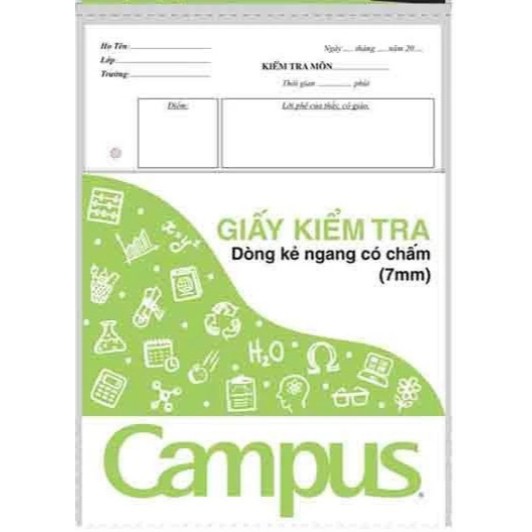 Giấy kiểm tra campus dòng kẻ ngang TP-BR70G-25