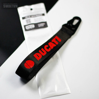 Móc khoá xe máy các hãng xe(dây vải bố in decal đầu sắt)