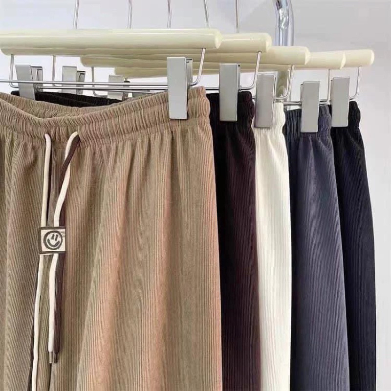 MÃ 004 QUẦN NHUNG SUÔNG 2 DÂY TRẮNG NÂU 4M