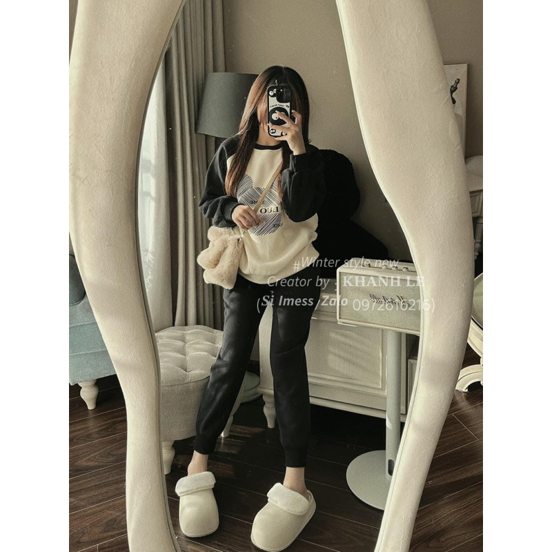 Bộ nỉ gấu 2 màu