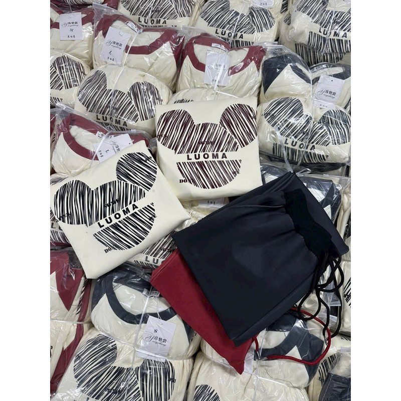 Bộ nỉ gấu 2 màu