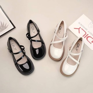  Giày lolita búp bê nữ hai quai chéo đế cao 5cm 