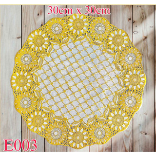 Khăn trải bàn lót bình bông - Lót ly bình trà- Khăn tròn 30cm