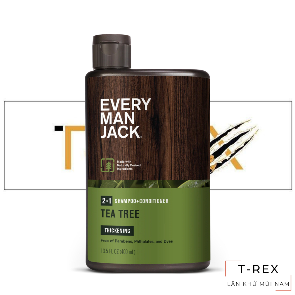 Dầu gội đầu thảo dược 2 In 1 Every Man Jack Tea Tree dung tích 400ML