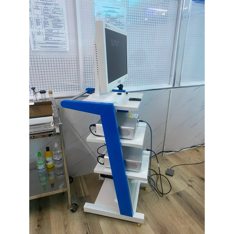 Xe đẩy y tế, đẩy máy soi tai mũi họng, monitor, máy yte các loại