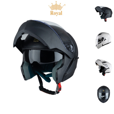 TRỢ GIÁ - Mũ Bảo Hiểm Fullface Lật Hàm 2 Kính Cao Cấp - Royal M179 - Hàng Chính Hãng - Bảo Hành 12 tháng