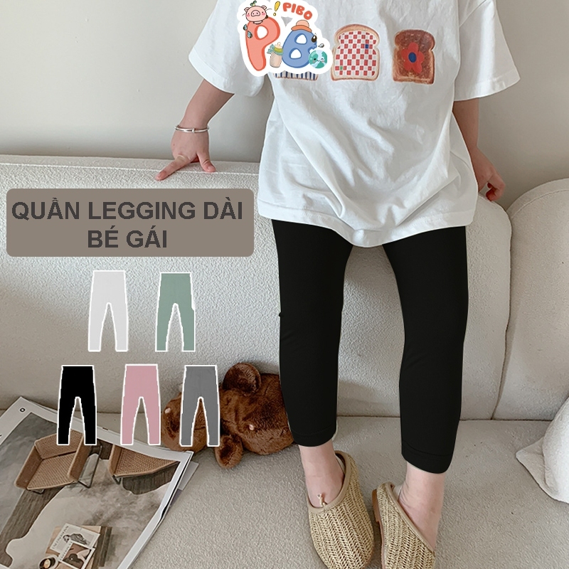 [Mã FATREND234 giảm đến 50k đơn từ 150k] Quần Legging Dài Bé Gái Vải Co Dãn Thoải Mái Cho Bé BaByBoo - PiBo Store-T3