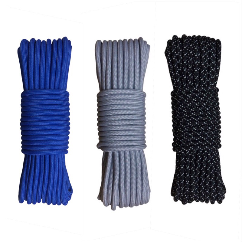 10 mét - Dây Dù tròn có lõi 3.8mm êm tay chắc chắn dùng làm sp handmade, căng lều, chằn cột hàng hoá & trang trí