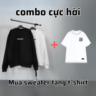 Áo SWEATER basic TUCO form rộng oversize unisex nam nữ nỉ dày dặn local brand , áo dài tay nhiều màu crop boxy
