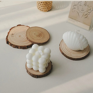 Miếng gỗ tròn trang trí, decor vẽ tranh