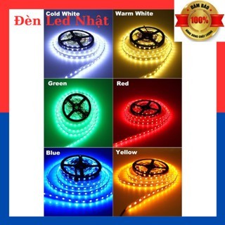 Led dây dán 12v 5050 cuộn 5m - cuộn led dây dán 5050 có keo dính silicon chống nước 12v có bảo hành + điều khiển + nguồn