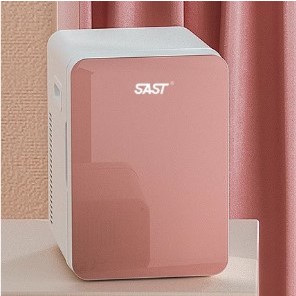 (Siêu sale) Tủ lạnh SAST 8L ký túc xá, phòng ngủ - đựng mỹ phẩm, nước uống, sữa chua nhỏ gọn dùng oto, gia đình, trữ đồ