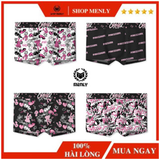   SHIP HỎA TỐC COMBO 4 Quần sịp nam quần lót nam thun lạnh họa tiết màu hồng BLACK PINK dễ thương mẫu mới 2023 