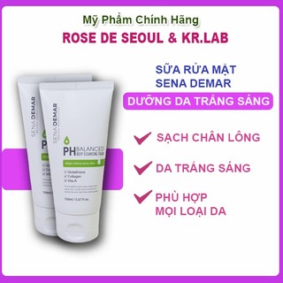Sữa rửa mặt senademar, sữa rửa mặt phù hợp mọi loại da, dưỡng da trắng sáng tuýp 150g