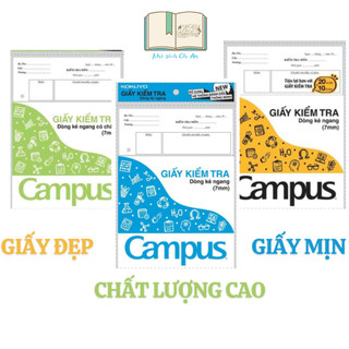 Giấy kiểm tra campus dòng kẻ ngang tp-br70g-25