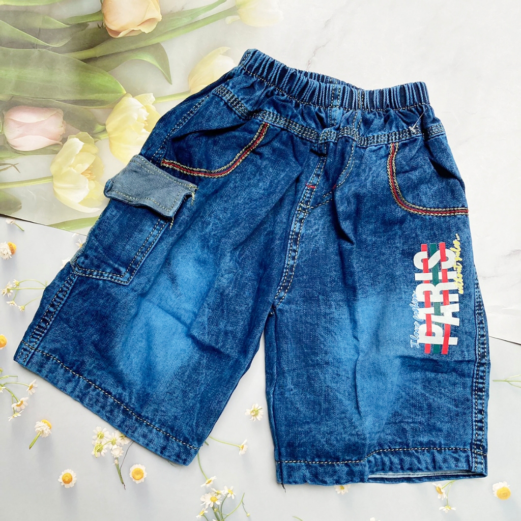 Quần jean lửng bé trai size 13-24kg - QT13