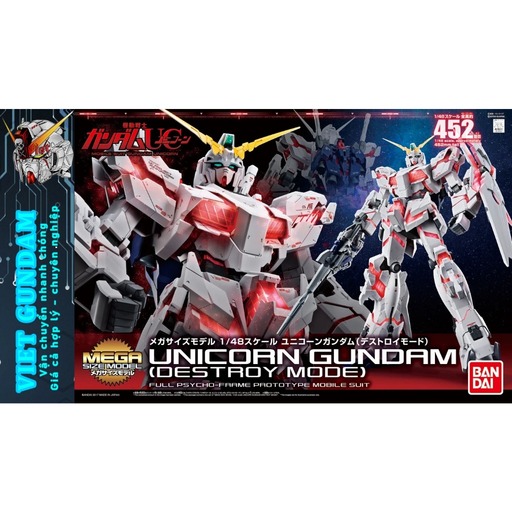 Mô hình lắp ráp Mega Size Model Unicorn Gundam