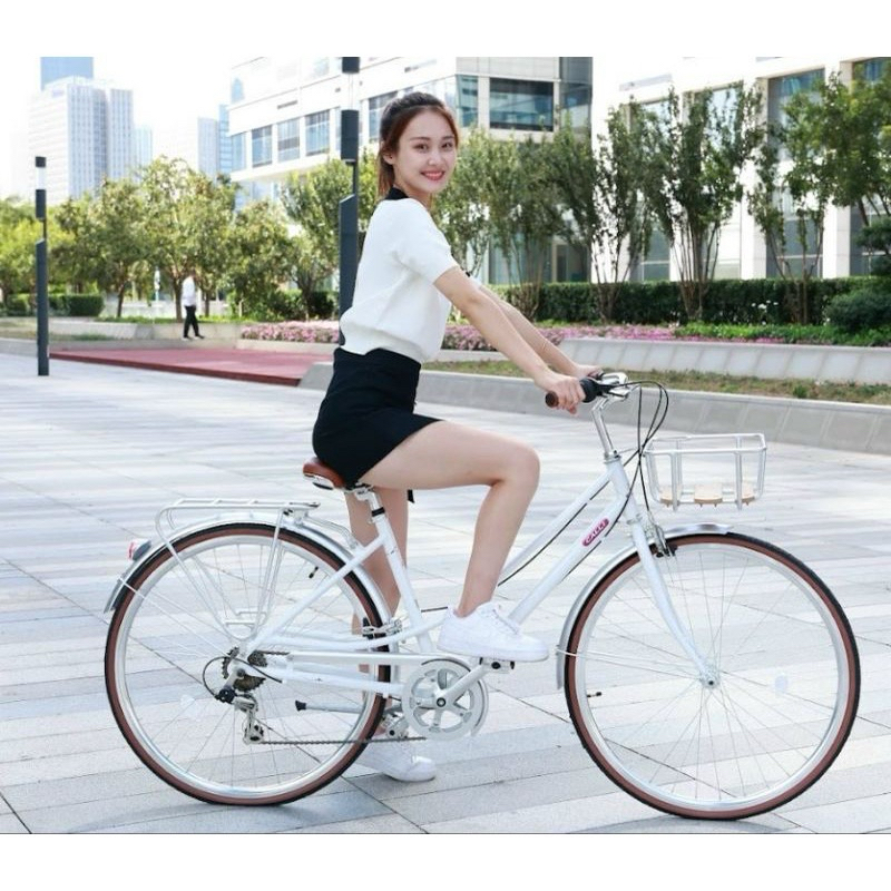 Xe đạp touring  Calli A6 dáng cổ điển