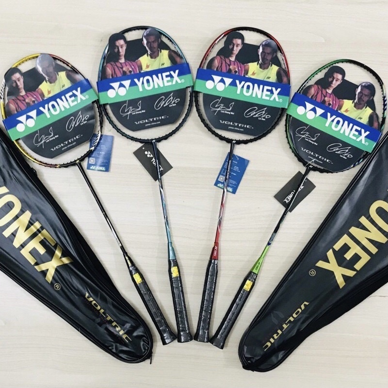 Bộ 1 Vợt Cầu Lông Yonex Khung Carbon Căng Sẵn 8kg  Kèm Bao Đựng Vợt , bảo hành 12 tháng