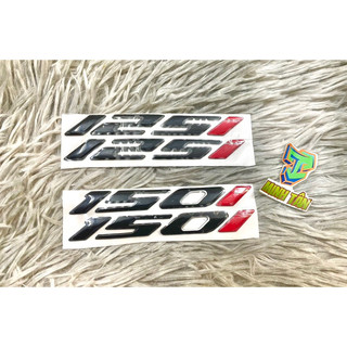 Tem số 125i , 150i đen bóng sắc nét.