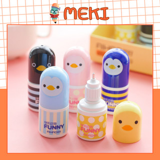Bút Xóa Nước MEKI Cute Nhiều Mẫu Dễ Thương, Bút Xóa Học Sinh Hình Vịt Cute