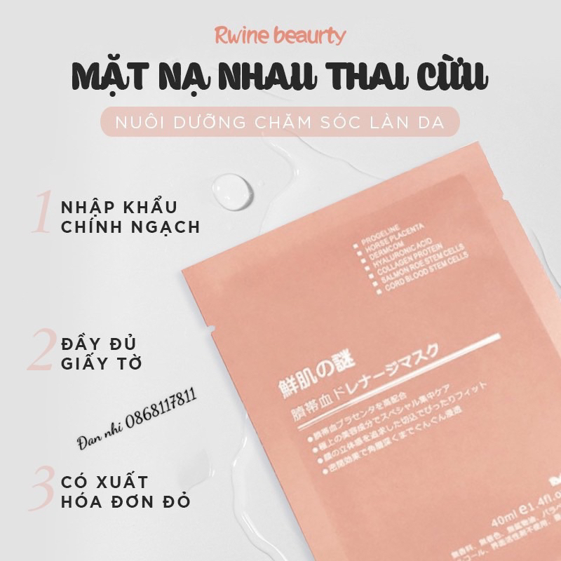 Combo 10 miếng nạ nhau thai cừu chính hãng