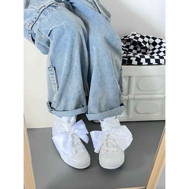 ⚡️BEST QUALITY⚡️ Giày thể thao Converse 1970s Wedding Brocade High top white