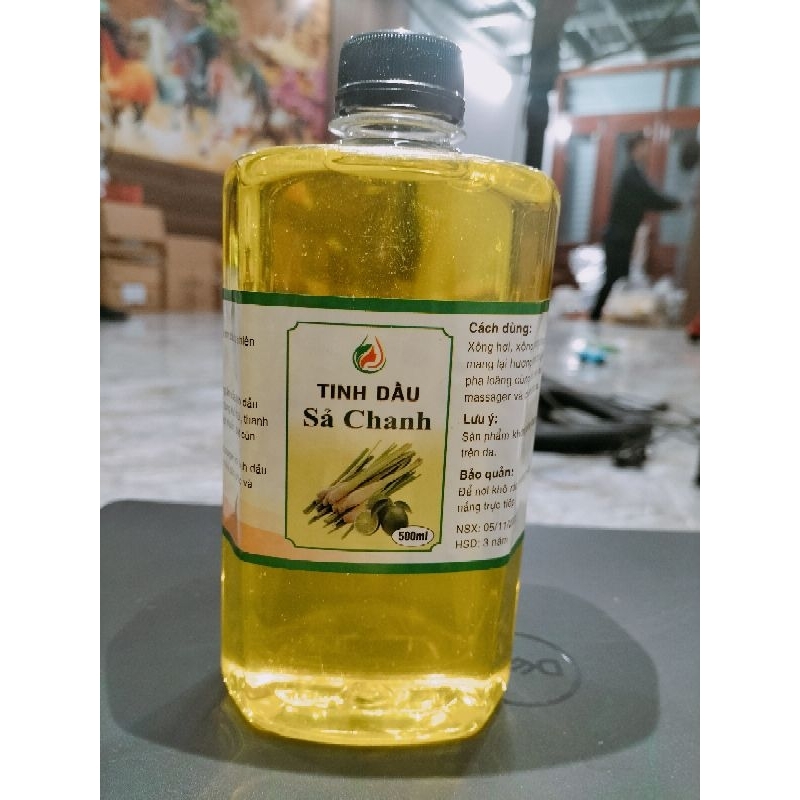 Tinh dầu sả chanh chai vuông lau sàn 500ml