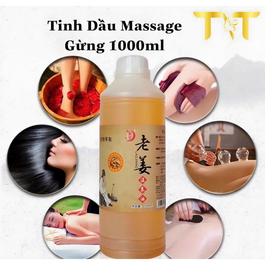 Dầu massage đông y vai cổ,gáy, ngải, gừng, đương quy lưu thông khí huyết bài trừ độc tố