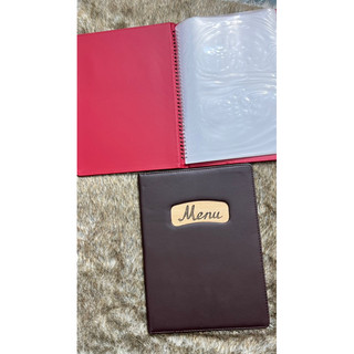 quyển menu bìa da cỡ a4