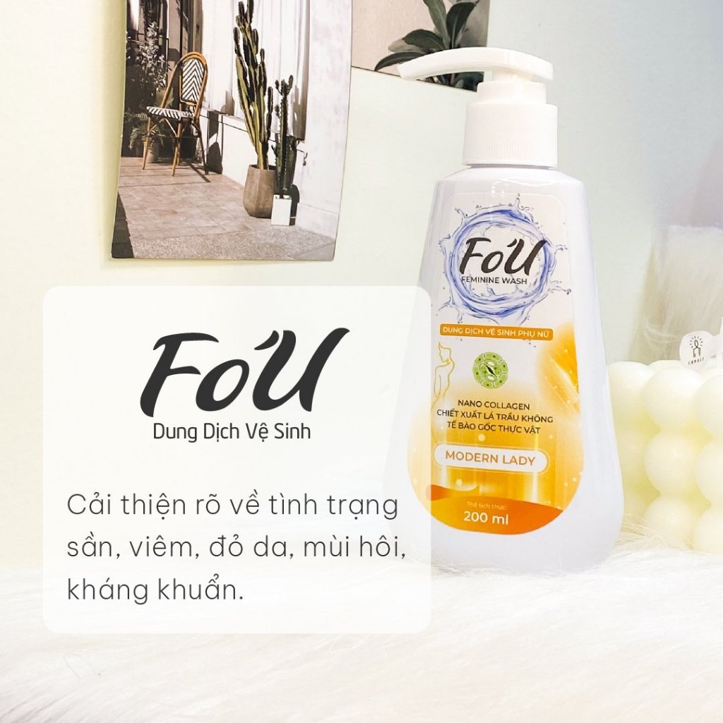 Dung Dịch Vệ Sinh Fo'U Fobe Lá Trầu Không Mang Lại Hương Thơm Quyến Rũ, Săn da, Se khít vùng kín