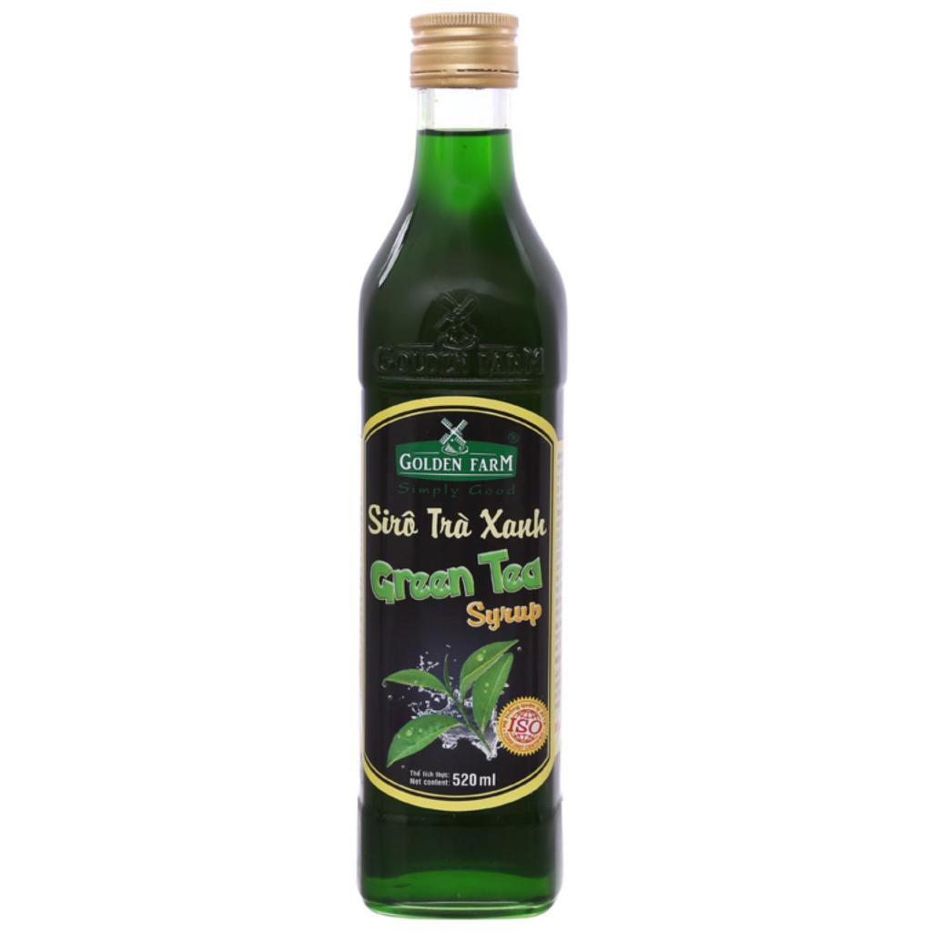 Siro Golden Farm Trà Xanh chai 520ml