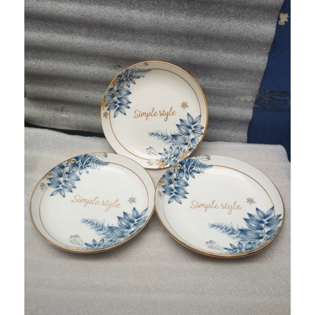 Bộ tô chén dĩa sứ hoa văn 4d simple 11cm / 15cm / 18cm / 20cm / 22cm