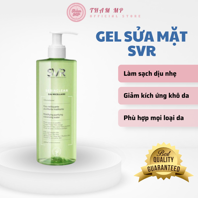 Sữa Rửa Mặt SVR Cho Da Dầu Mụn - SVR Sebiaclear Gel Moussant-400ml