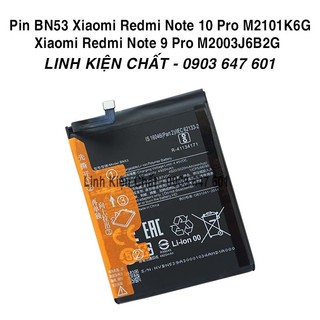Pin bn53 dùng cho điện thoại redmi note 10 pro / redmi note 9 pro