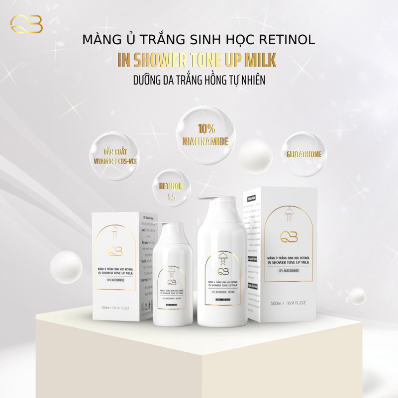 MÀNG Ủ TRẮNG SINH HỌC RETINOL - IN SHOWER TONE UP MILK