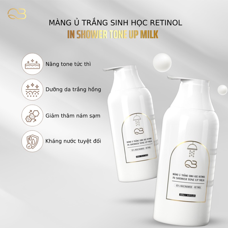 MÀNG Ủ TRẮNG SINH HỌC RETINOL - IN SHOWER TONE UP MILK