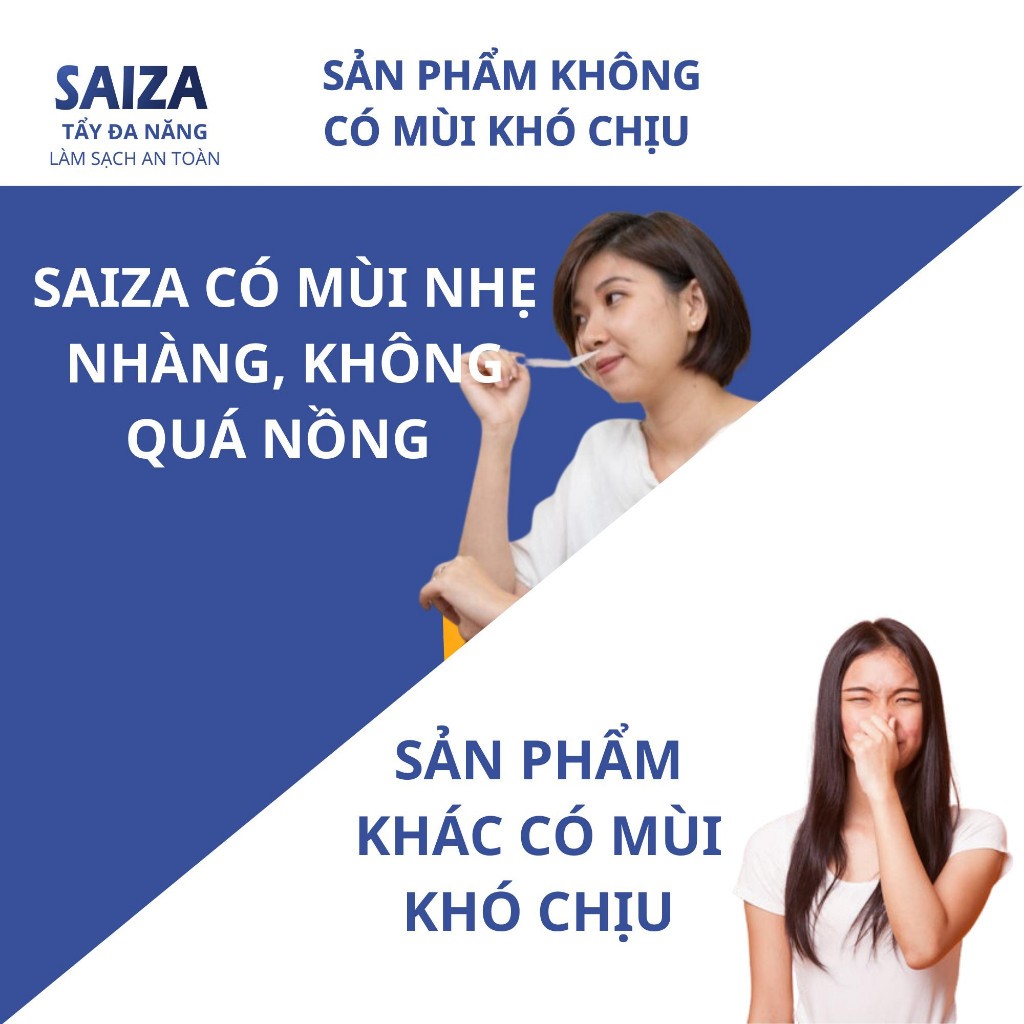DUNG DỊCH TẨY ĐA NĂNG SAIZA 1000ML TẶNG KÈM 10 cái khẩu trang thịnh phát