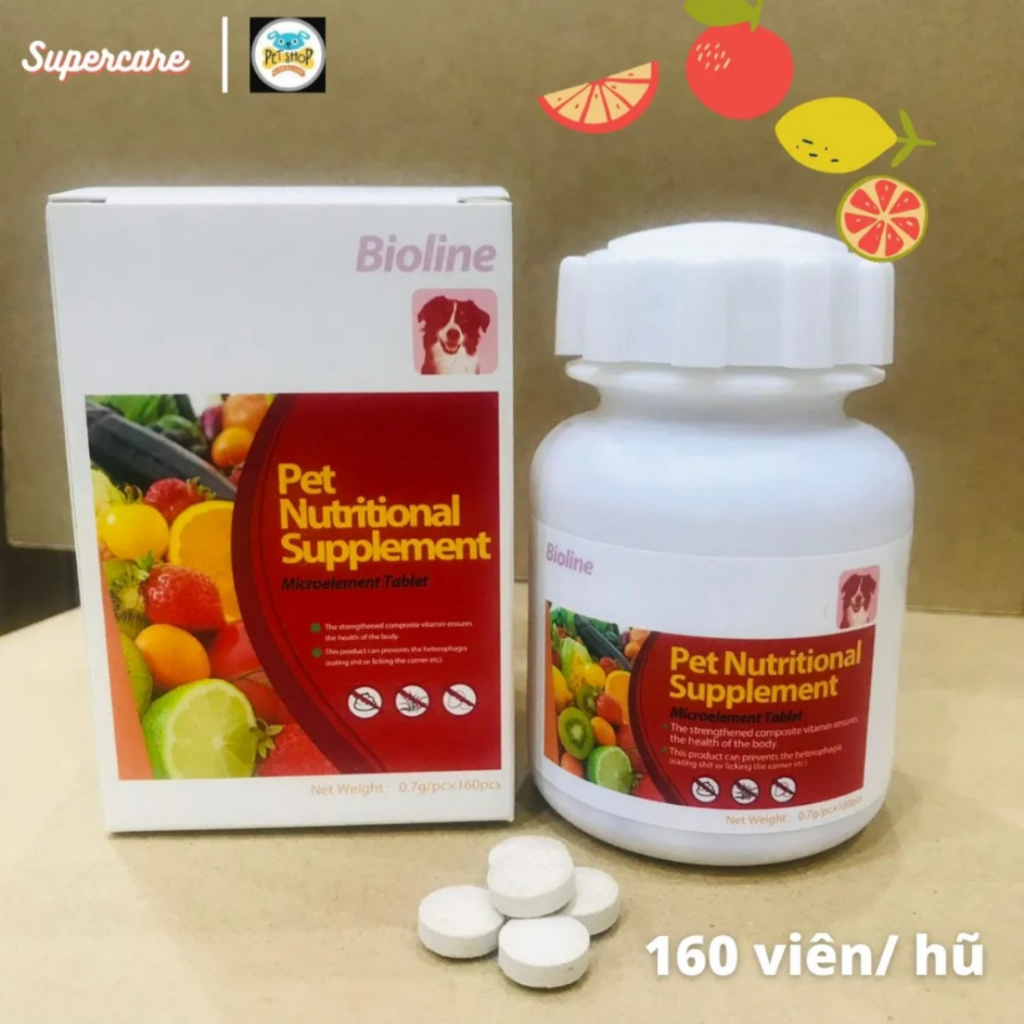 Viên Dinh Dưỡng BIOLINE - Khoáng & Vitamin Cho Chó