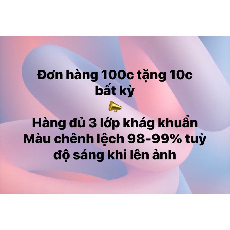 Buôn Sỉ COMBO 10c Tặng 1c Khẩu Trang 5D Thái Lan