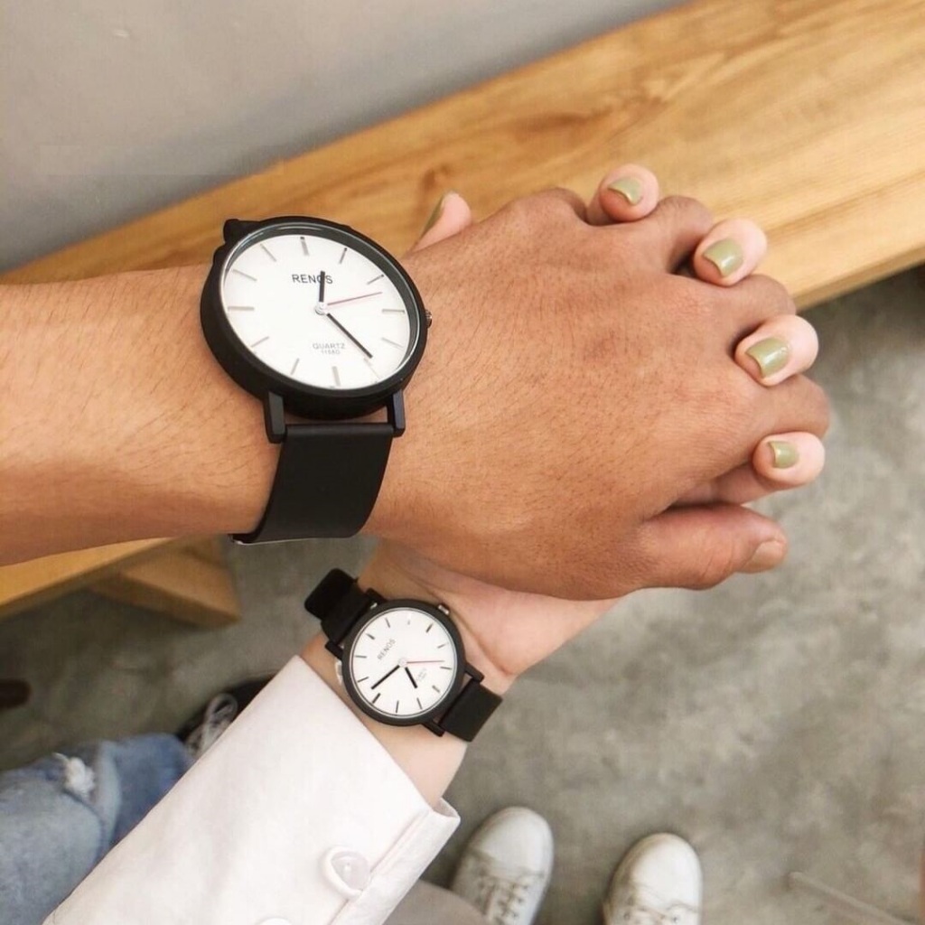 Đồng Hồ Đôi Nam Nữ Chính Hãng RENOS TD1 Dây Cao Su Đẹp Thời Trang Phong Cách Thể Thao Cho Học Sinh Sinh Viên A1
